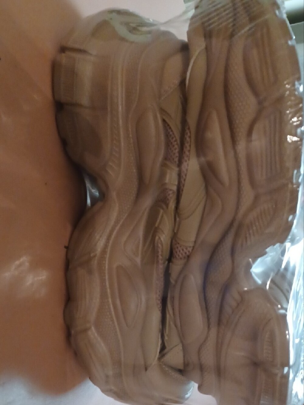 Chunky Athletic Sneakers in Brown - Picture 3 of 4